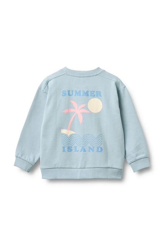 Dziewczynka Wheat bluza dziecięca bawełniana 0390.671.GOTS niebieski