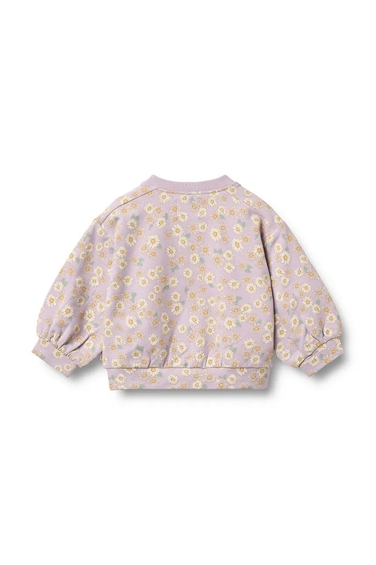 Wheat bluza bawełniana niemowlęca 4371.624.GOTS fioletowy SS26