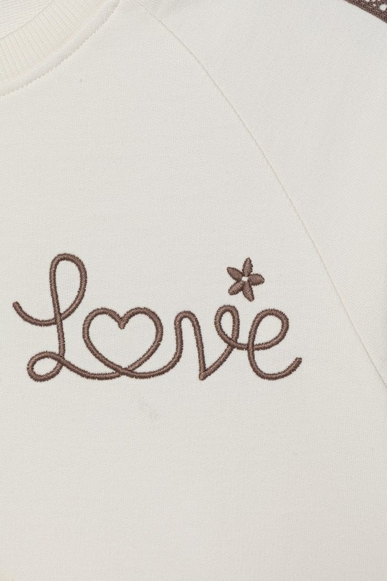 Dziewczynka United Colors of Benetton bluza dziecięca bawełniana 3F9VG10M2.P.Stagionale beżowy