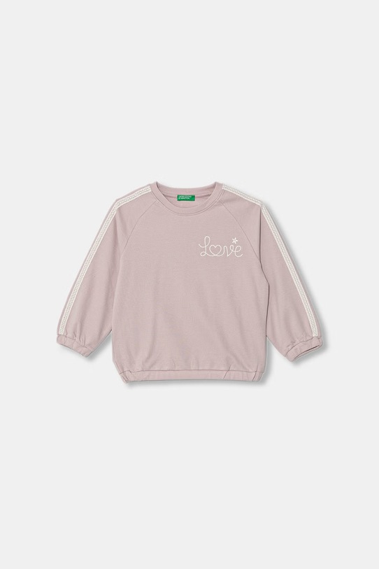 United Colors of Benetton bluza dziecięca bawełniana różowy 3F9VG10M2.P.Stagionale