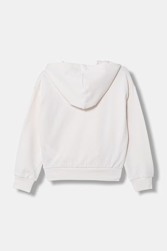 United Colors of Benetton bluza rozpinana z kapturem dziecięca bawełniana 3J68C505X.G.Stagionale beżowy SS26