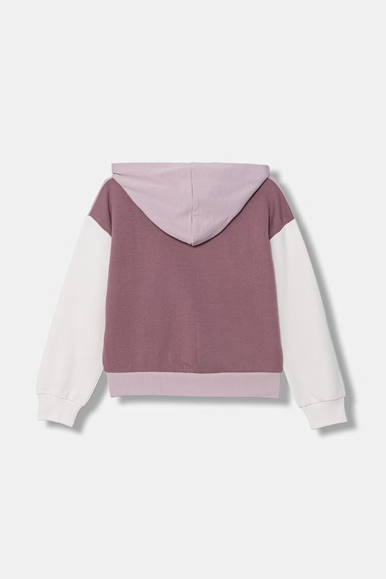 United Colors of Benetton bluza rozpinana z kapturem dziecięca bawełniana 3J68C505X.G.Stagionale różowy SS26