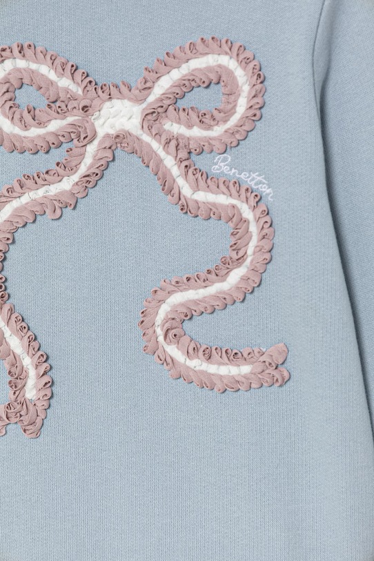 Dziewczynka United Colors of Benetton bluza dziecięca bawełniana 3J68G10M3.G.P.Stagional niebieski