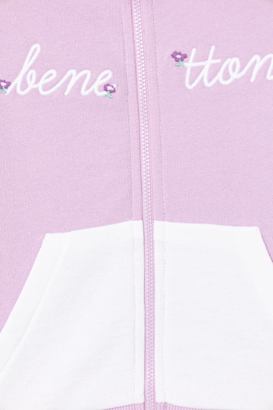 Deklice United Colors of Benetton jopica otroška bombažna 3J70G504B.P.Stagionale vijolična