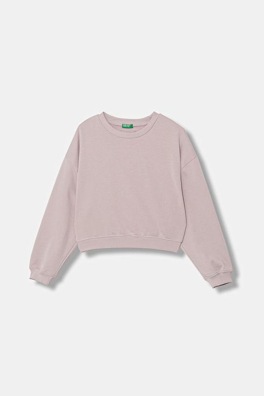 United Colors of Benetton pulover otroški bombažen roza 3NBMC10SD.G.Stagionale