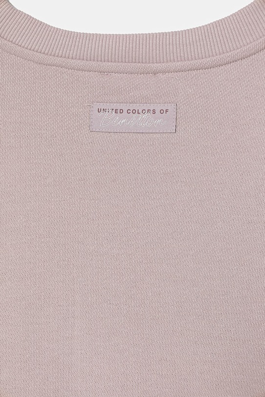 Deklice United Colors of Benetton pulover otroški bombažen 3NBMC10SD.G.Stagionale roza
