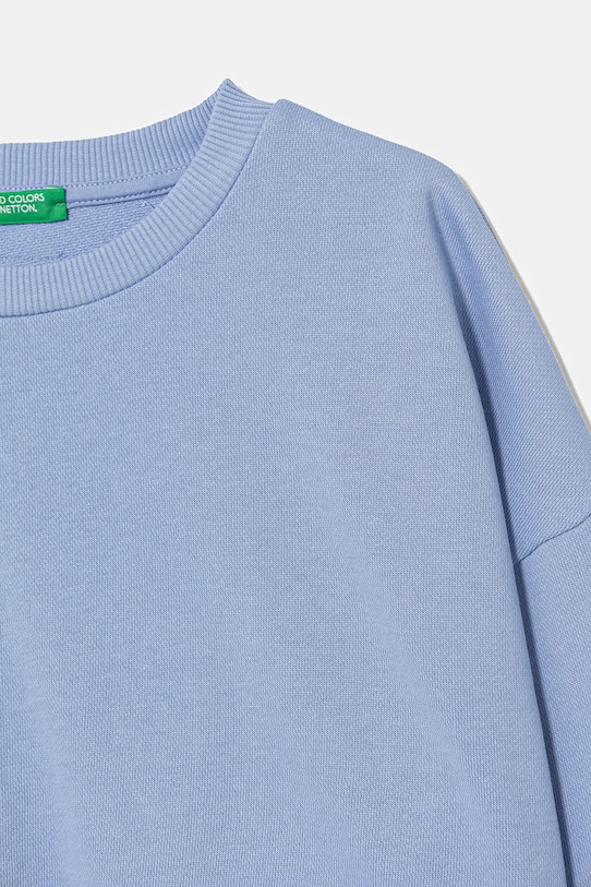 Dievča United Colors of Benetton mikina detská bavlnená 3NBMC10SD.G.Stagionale modrá