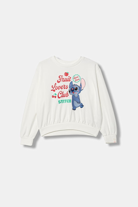 United Colors of Benetton bluza dziecięca z bawełną biały 32N4C10SR.G.Stagionale