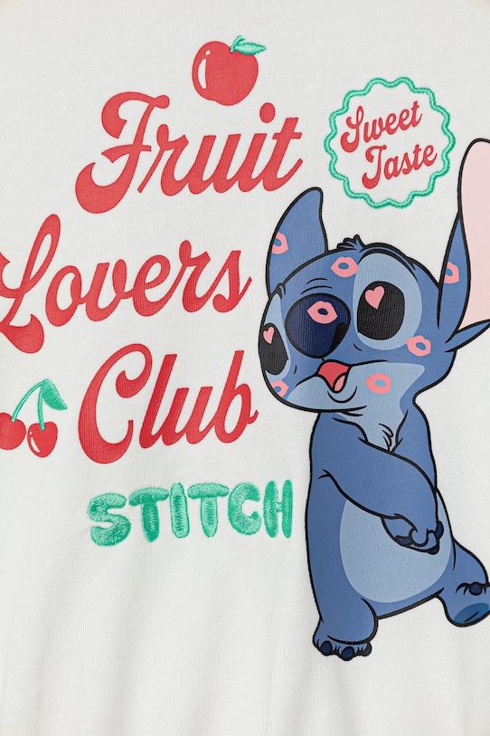 Dziewczynka United Colors of Benetton bluza dziecięca z bawełną 32N4C10SR.G.Stagionale biały