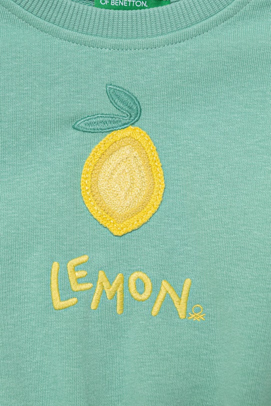 Deklice United Colors of Benetton otroški pulover 32N4G10MG.P.Stagionale turkizna