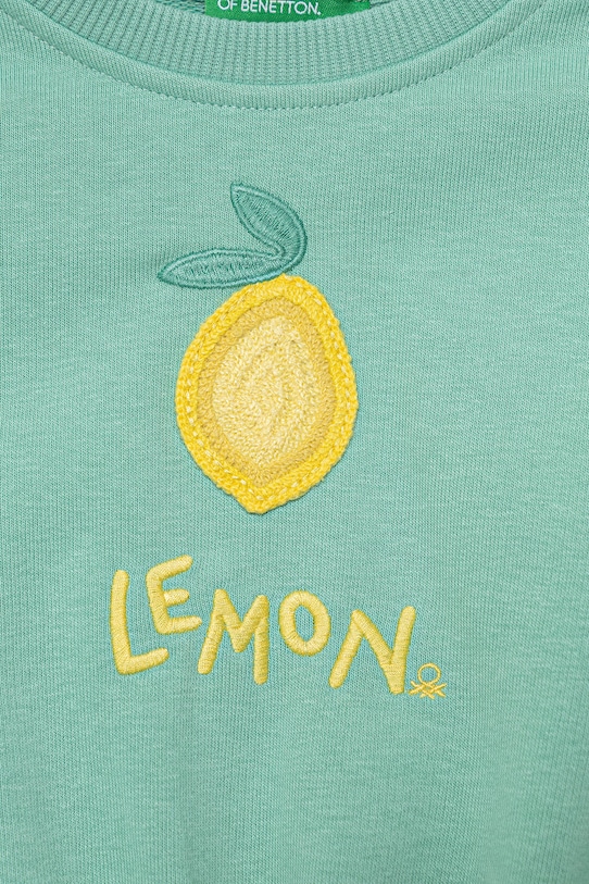 Deklice United Colors of Benetton otroški pulover 32N4G10MG.P.Stagionale turkizna