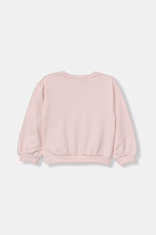 United Colors of Benetton bluza oversize dziecięca z bawełną 32N4G10MN.P.Stagionale różowy SS26