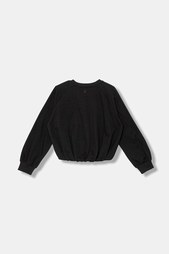 United Colors of Benetton bluza dziecięca z bawełny 3WHVC10SV.G.Stagionale czarny SS26