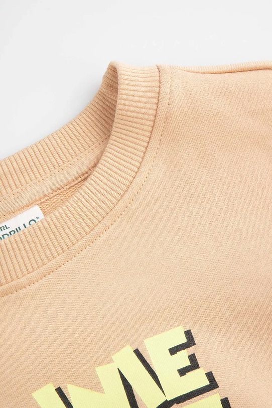 Dziewczynka Coccodrillo bluza dziecięca bawełniana WC6132101LGD pomarańczowy