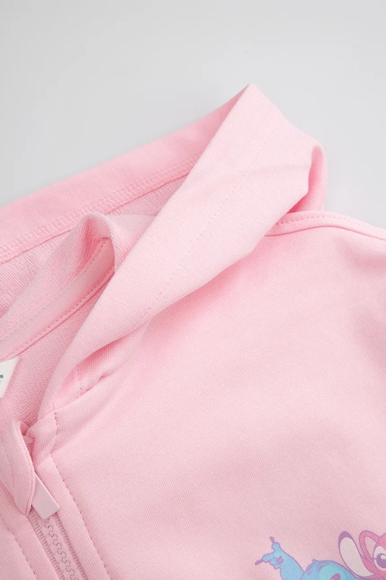 Djevojčice Coccodrillo dukserica sa kapuljačom za djecu od pamuka s elastanom WC6132401LGD ljubičasta