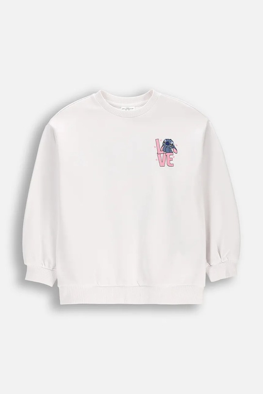 Coccodrillo felpa per bambini in cotone bianco WC6132102LGD