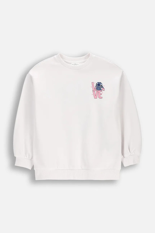 Coccodrillo felpa per bambini in cotone bianco WC6132102LGD