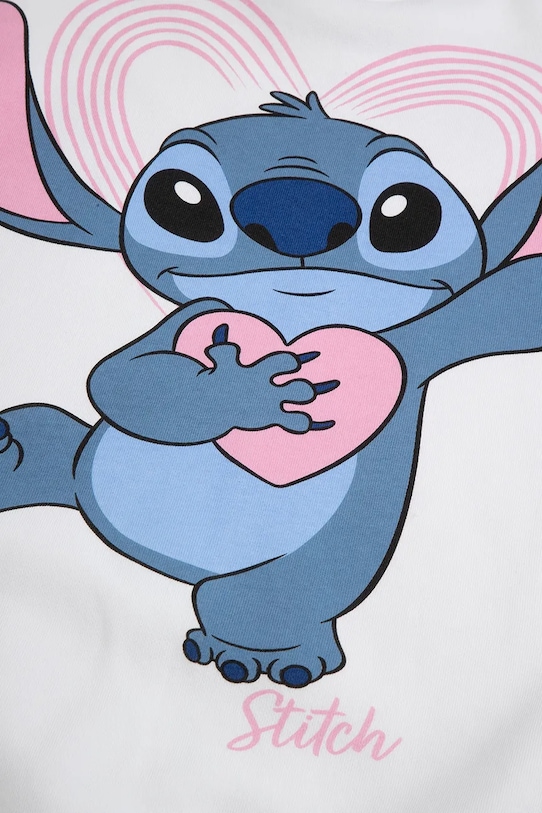 Coccodrillo felpa per bambini in cotone bianco WC6132102LGD