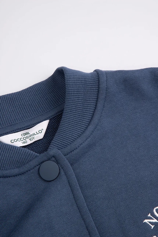 Djevojčice Coccodrillo dukserica na zakopčavanje za djecu od pamuka WC6132201FGJ mornarsko plava