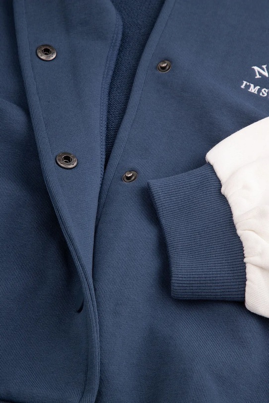 Coccodrillo dukserica na zakopčavanje za djecu od pamuka mornarsko plava WC6132201FGJ