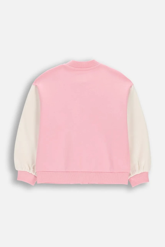 Coccodrillo dukserica na zakopčavanje za djecu od pamuka WC6132201FGK roza SS26