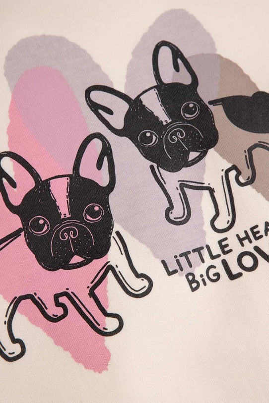 Coccodrillo dukserica za djecu s pamukom bež WC6132101HGK