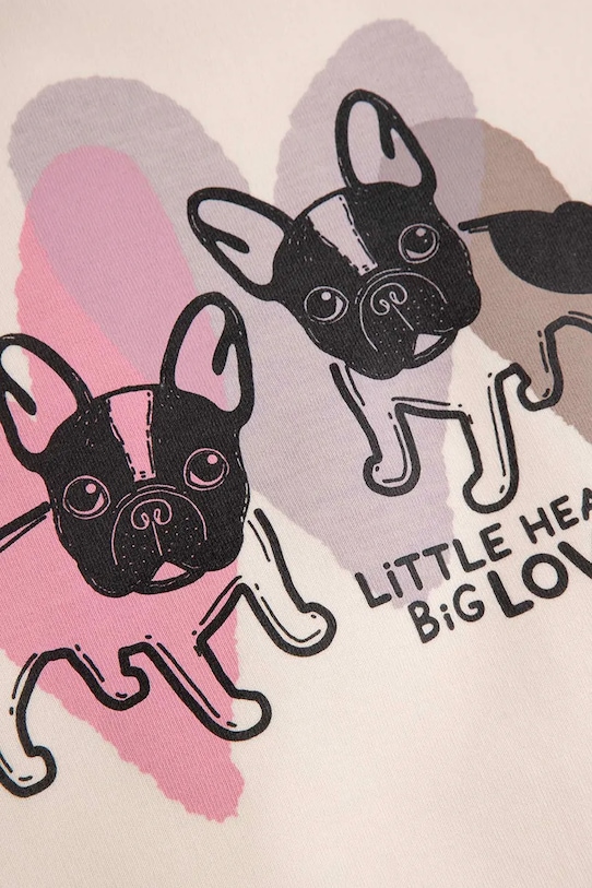 Coccodrillo dukserica za djecu s pamukom bež WC6132101HGK