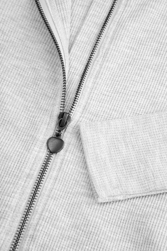 Coccodrillo mikina na zips detská bavlnená sivá WC6132201SGJ