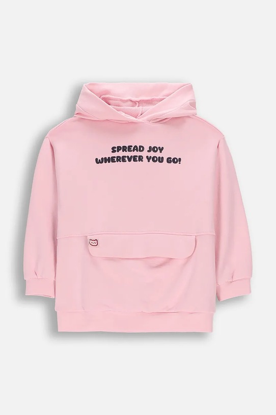 Coccodrillo hanorac cu glugă pentru copii, din bumbac roz WC6132301SGK