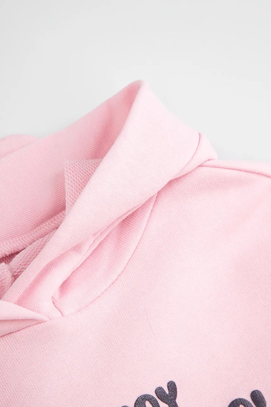 Fete Coccodrillo hanorac cu glugă pentru copii, din bumbac WC6132301SGK roz