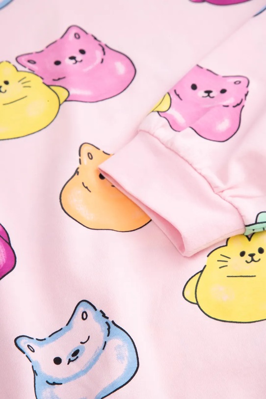 Coccodrillo dukserica za djecu od pamuka roza WC6143102SGK