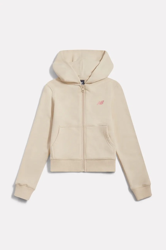 New Balance kapucnis melegítőfelső gyerek pamuttal YT61P93C szürke SS26