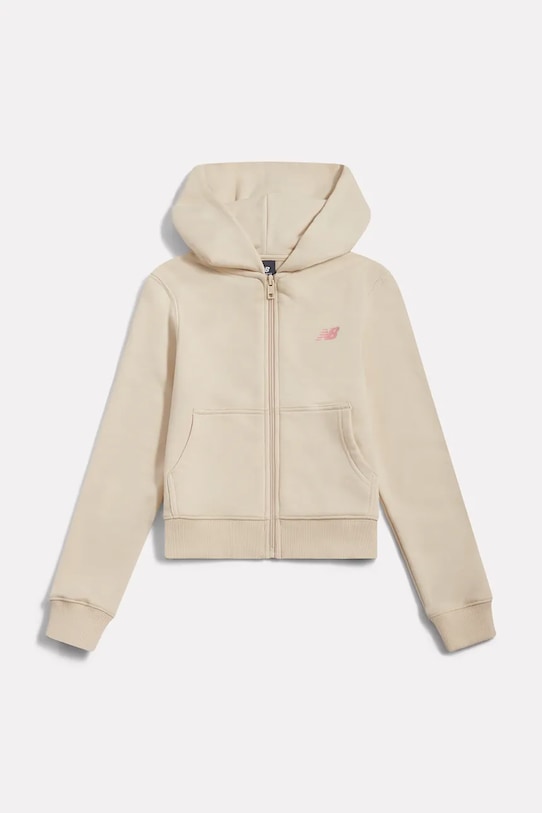 New Balance kapucnis melegítőfelső gyerek pamuttal YT61P93C szürke SS26