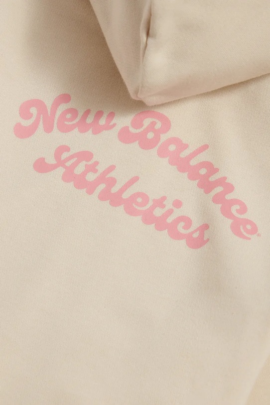 New Balance kapucnis melegítőfelső gyerek pamuttal szürke YT61P93C