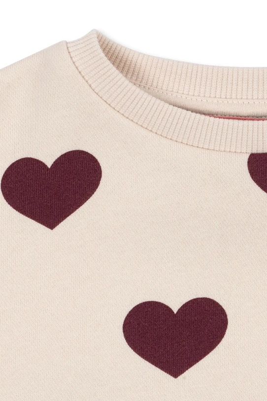 Chłopiec Konges Sløjd bluza dziecięca LOU SWEAT SHIRT OCS KS104346.PreSpring beżowy