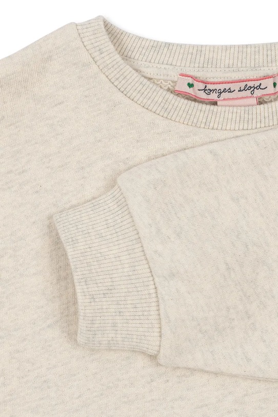 Παιδική βαμβακερή μπλούζα Konges Sløjd LOUPY LOU SWEAT SHIRT OCS KS104350.PreSpring μπεζ