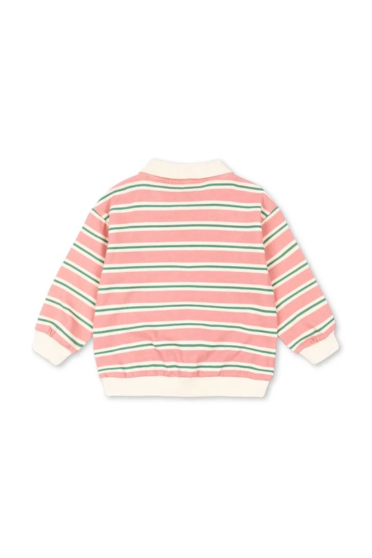 Chłopiec Konges Sløjd bluza bawełniana dziecięca SPOTTY LS POLO GOTS KS104433.PreSpring różowy