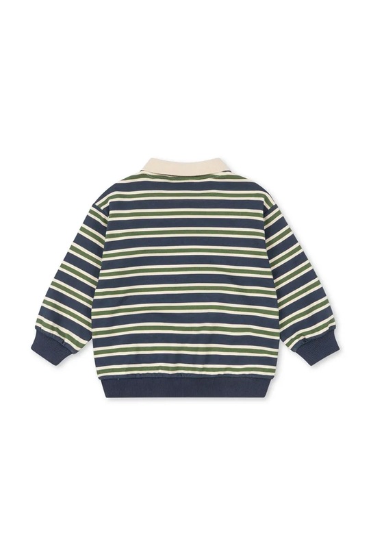 Konges Sløjd bluza bawełniana dziecięca SPOTTY LS POLO GOTS KS104433.PreSpring granatowy SS26