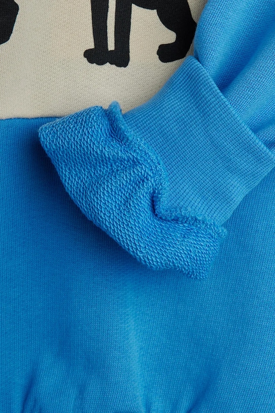 Mini Rodini bluza bawełniana dziecięca Panther 11000341 niebieski
