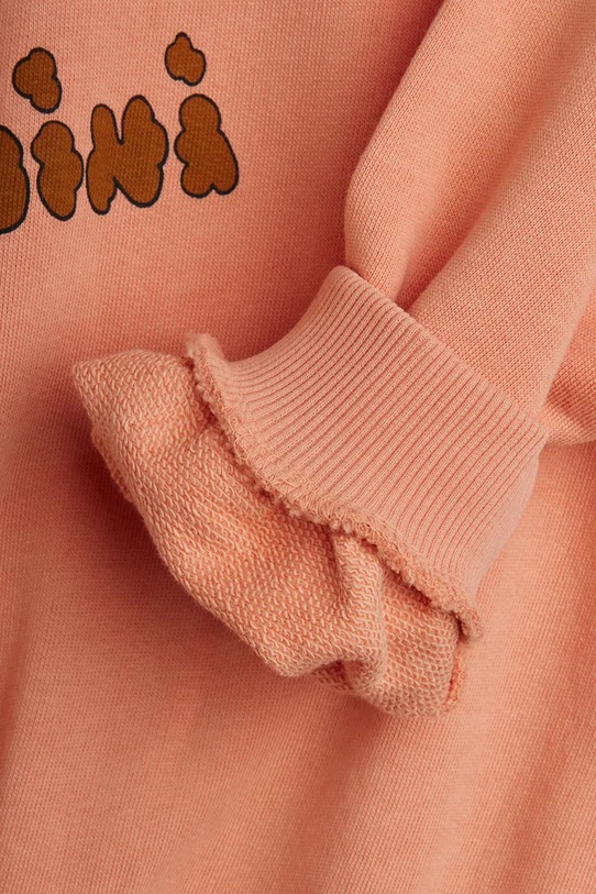 Mini Rodini bluza bawełniana dziecięca Doggies 26120125 pomarańczowy