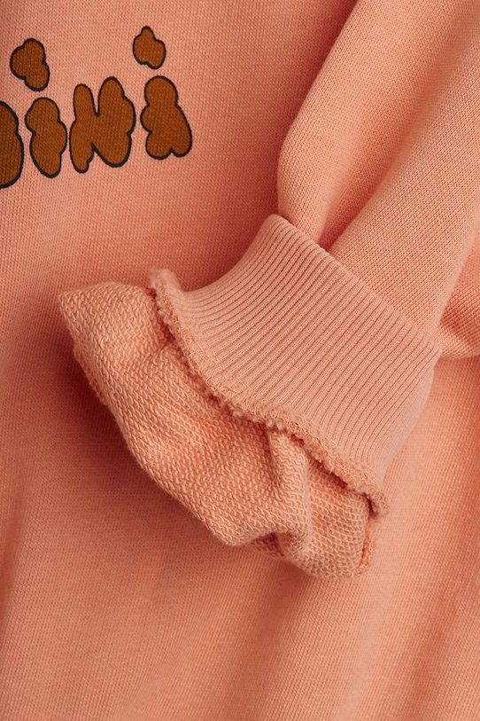 Mini Rodini bluza bawełniana dziecięca Doggies 26120125 pomarańczowy