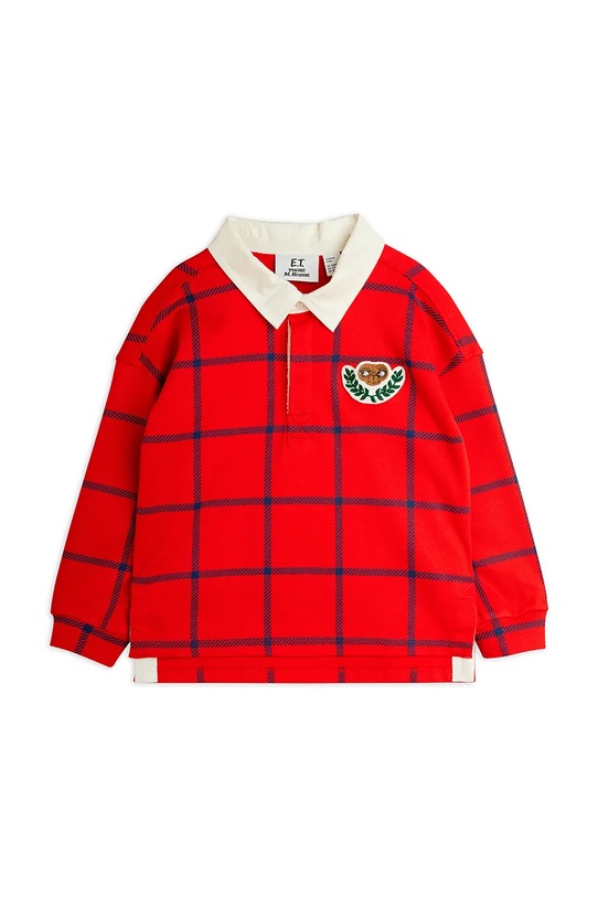 Mini Rodini bluza bawełniana dziecięca E.T. 25820104 czerwony SS26