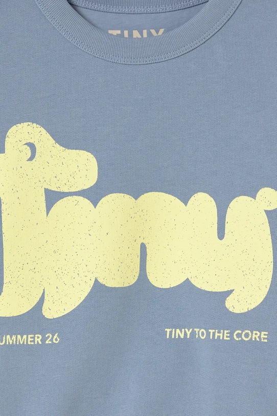 Дитяча бавовняна кофта Tinycottons TINY DOG GRAPHIC SWEATSHIRT блакитний SS26.158