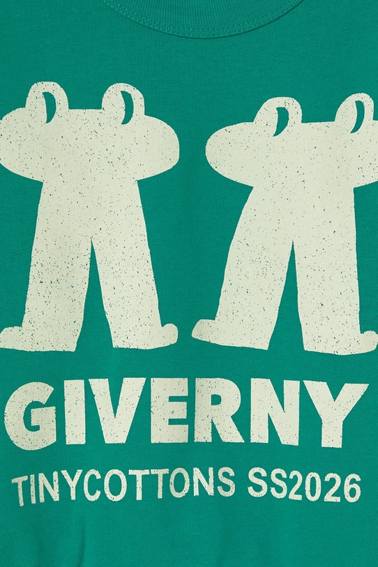 Хлопчик Дитяча бавовняна кофта Tinycottons FROG & FROG GRAPHIC SWEATSHIRT SS26.162 зелений