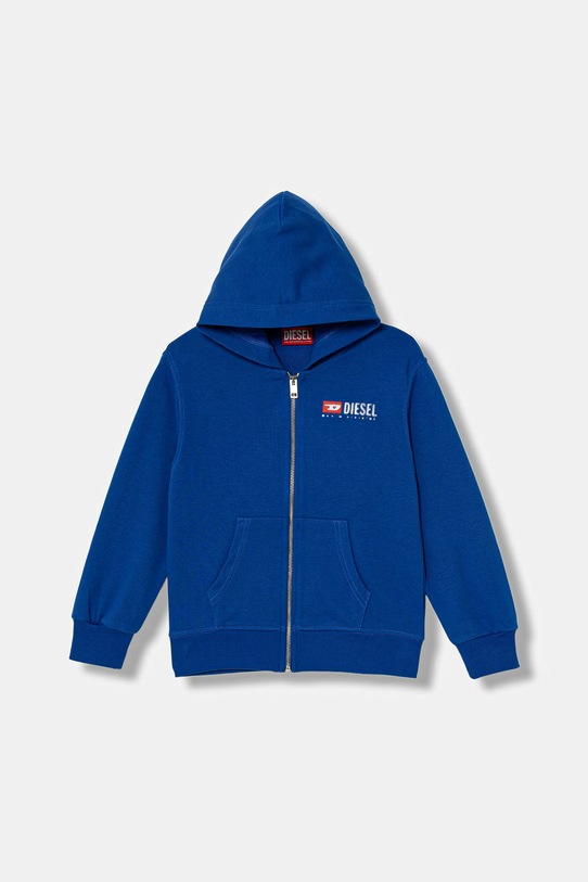 Diesel SDROPSHOODZ OVER SWEAT-SHIRT niebieski J02484.KYAZ3