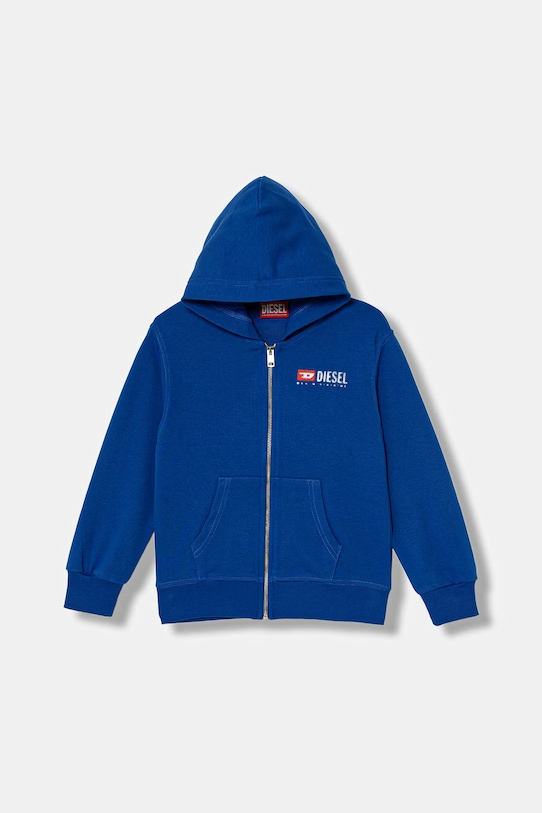 Diesel SDROPSHOODZ OVER SWEAT-SHIRT niebieski J02484.KYAZ3