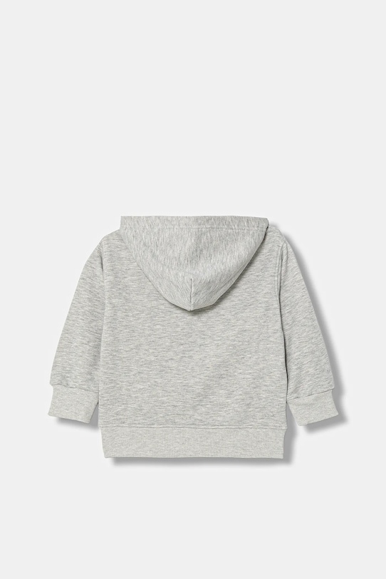 Βαμβακερή παιδική μπλούζα Diesel SDROPSHOODZ OVER SWEAT-SHIRT J02484.KYAZ3 γκρί SS26