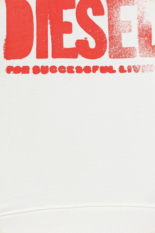 Κοριτσίστικα Βαμβακερή παιδική μπλούζα Diesel SIDER OVER SWEAT-SHIRT J02619.0GEAD λευκό