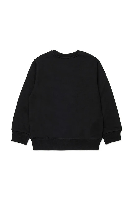 Dječja dukserisa s pamukom Diesel SIDER OVER SWEAT-SHIRT J02619.0GEAD crna SS26