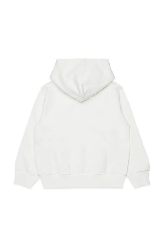 Diesel bluza bawełniana dziecięca SPATCHOOD OVER SWEAT-SHIRT J02624.0GEAD biały SS26
